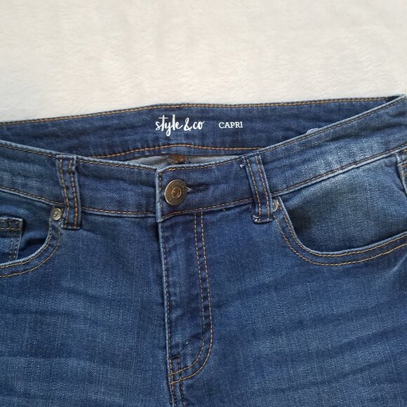 Style & Co Capri Denim Jeans sz 6 - Picture 5 of 7